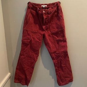 Red topshop jeans